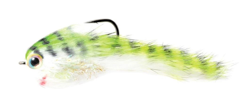Fulling Mill Belly Scratcher Minnow Chartreuse & Black 3 Fulling Mill Belly Scratcher Minnow Chartreuse & Black