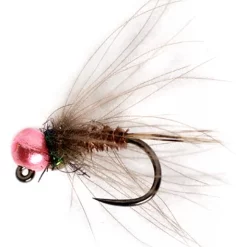 Fulling Mill CDC Pheasant Tail Jig Metallic Pink B/L