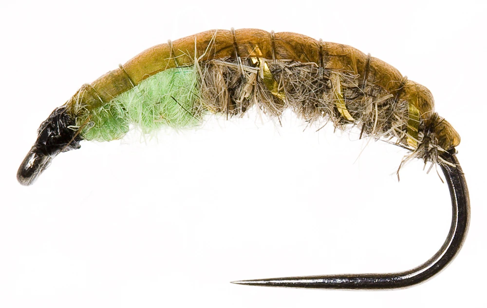 Czech Nymph Original Green & Natural Brown 3 Czech Nymph Original Green & Natural Brown