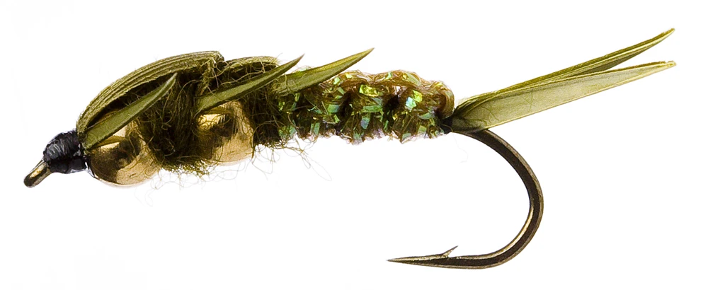 Fulling Mill Golden Nugget Creeper Olive 3 Fulling Mill Golden Nugget Creeper Olive