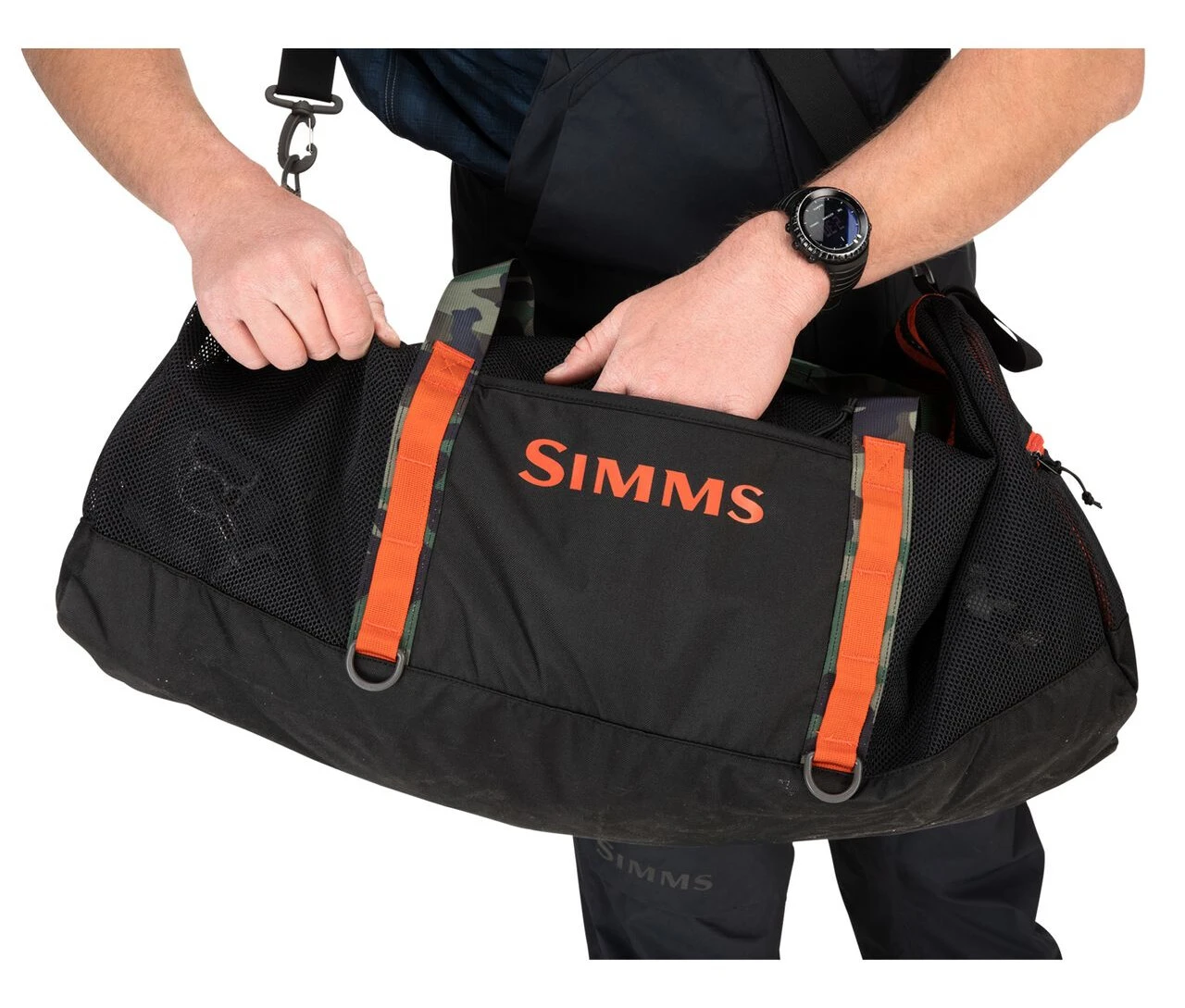 Mesh Bag Simms Challenger Duffel 60L Black 8 Mesh Bag Simms Challenger Duffel 60L Black - Image 6