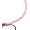 Czech Nymph Micro-Chenille Worm Metallic Pink Head Light Pink Jig