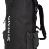 Rolltop Backpack Simms Dry Creek 30L Black -Flies Sales Store rolltop backpack simms dry creek 30l black