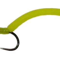 Czech Nymph Squirmy Wormy Chartreuse Head Chartreuse Glow Jig