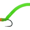 Czech Nymph Squirmy Wormy Chartreuse Head Lime Green Jig -Flies Sales Store squirmy wormy chartreuse head lime green jig