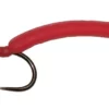 Czech Nymph Squirmy Wormy Silver Head Bloodworm Jig