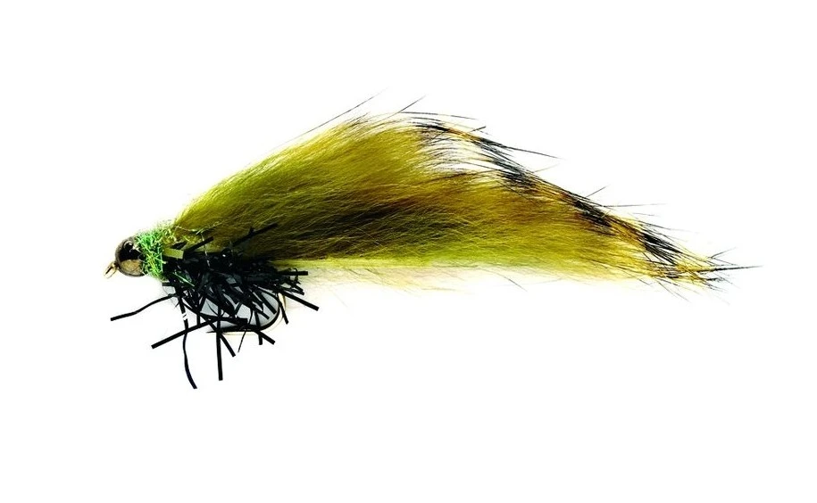Fulling Mill SR Black Tipped Olive Zonker 3 Fulling Mill SR Black Tipped Olive Zonker