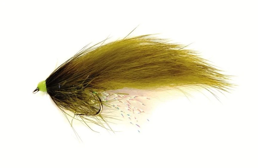 Fulling Mill SR Hot Head Straggle Zonker Olive 3 Fulling Mill SR Hot Head Straggle Zonker Olive