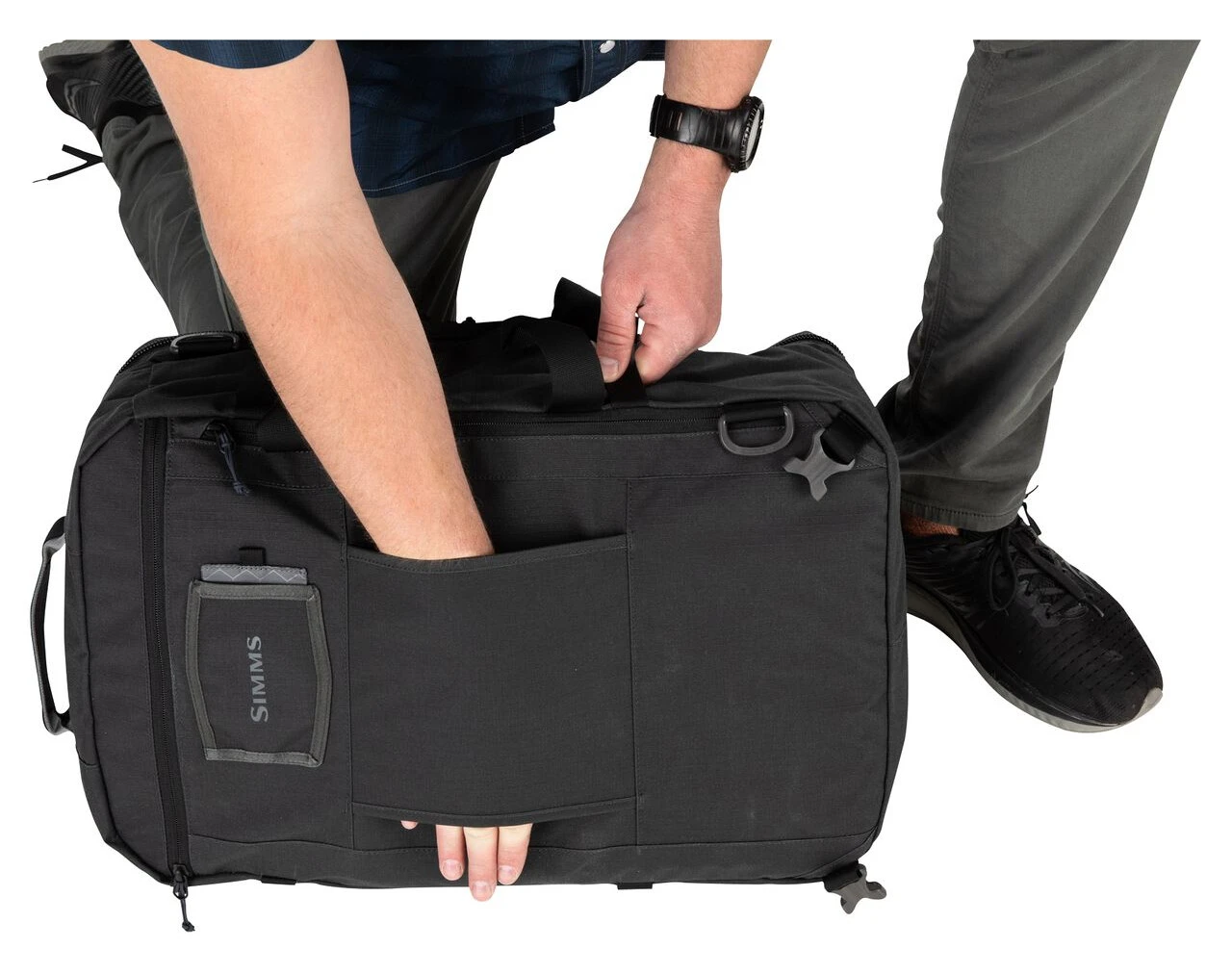 Travel Bag Simms GTS Tri Carry Duffel Carbon 9 Travel Bag Simms GTS Tri Carry Duffel Carbon - Image 7